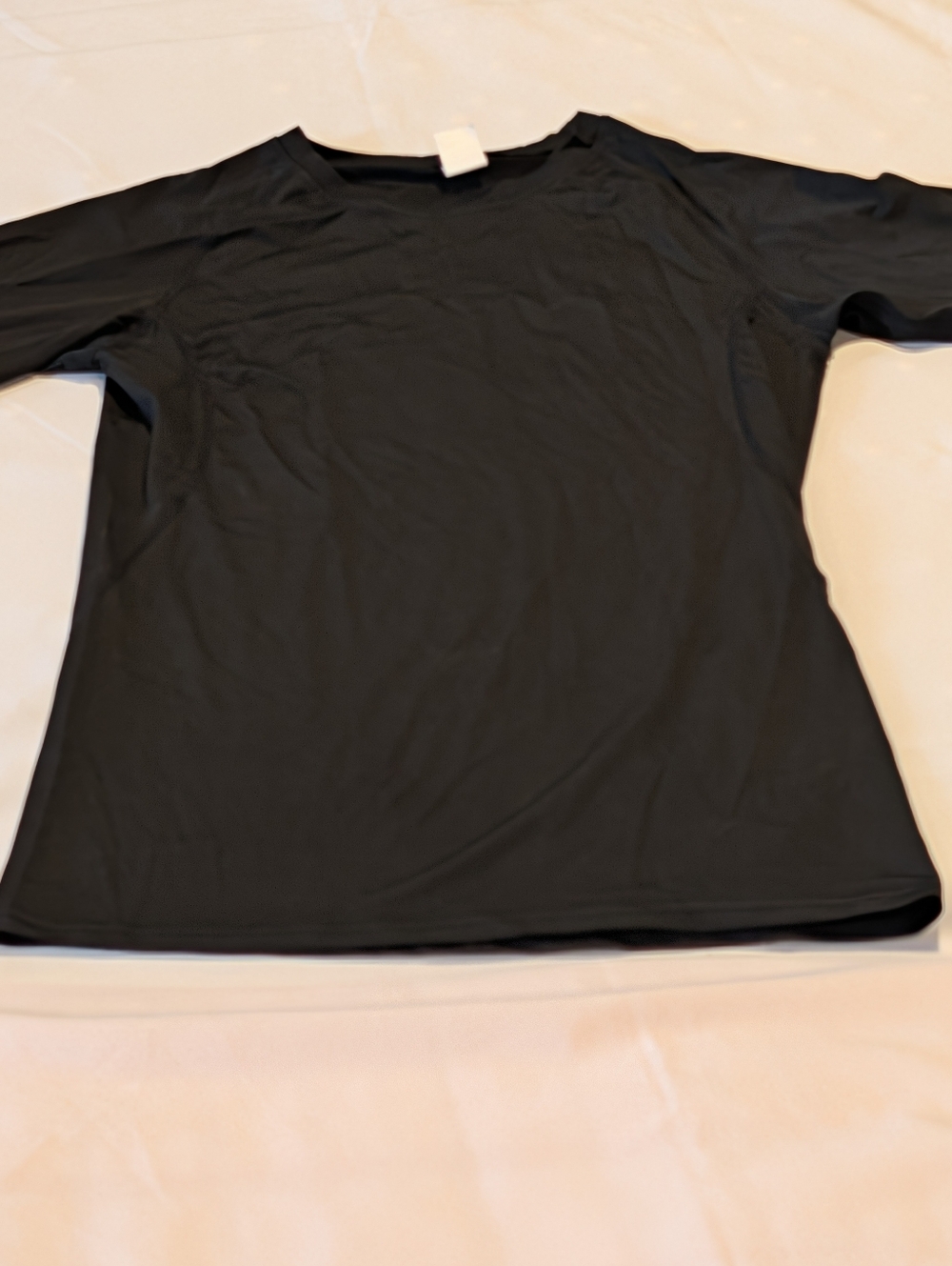 Women's L Black Performance Short-Sleeve Shirt